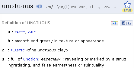 unctuous